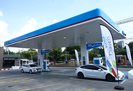 Thailand PPT charger station hybrid gas station(DC 120kW)